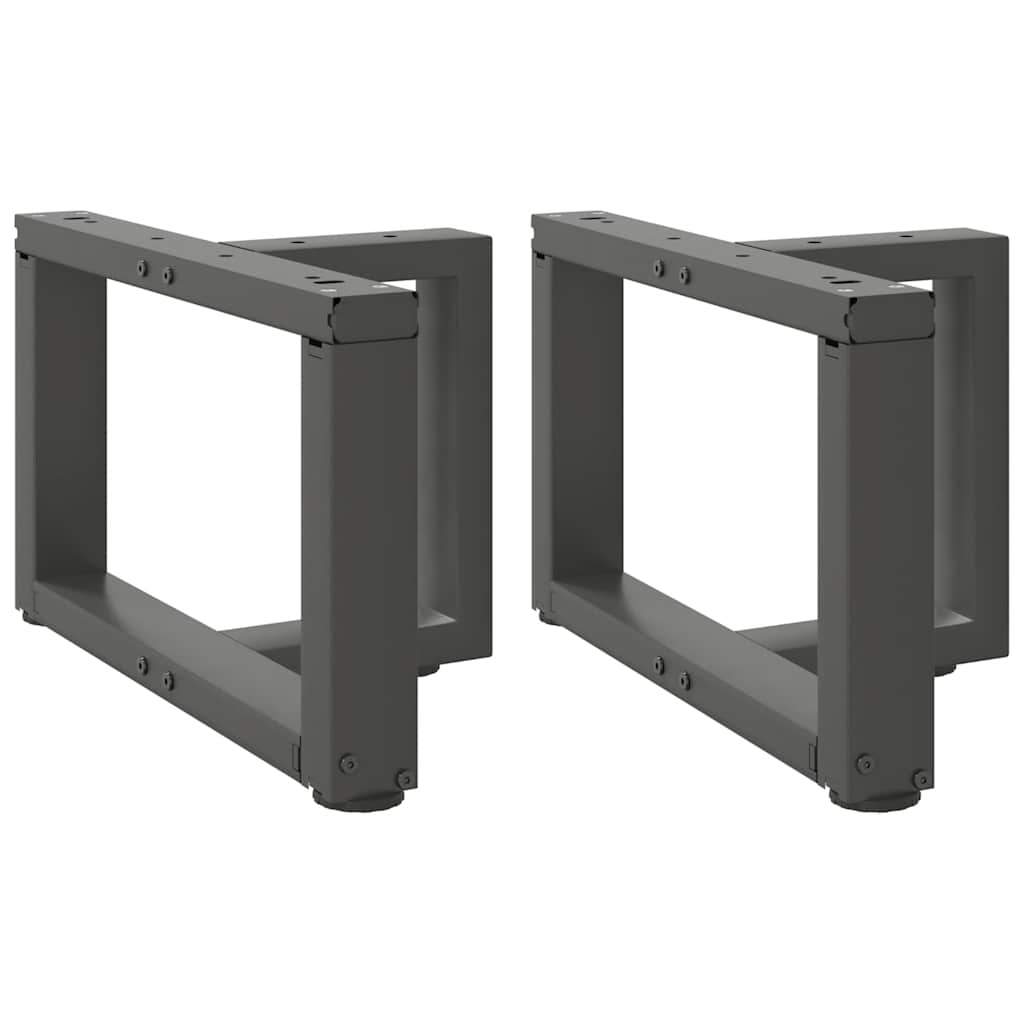 Nohy Konferenčního Stolku Ve Tvaru T 2 Ks 28X25X(42-43)Cm Ocel Antracitová