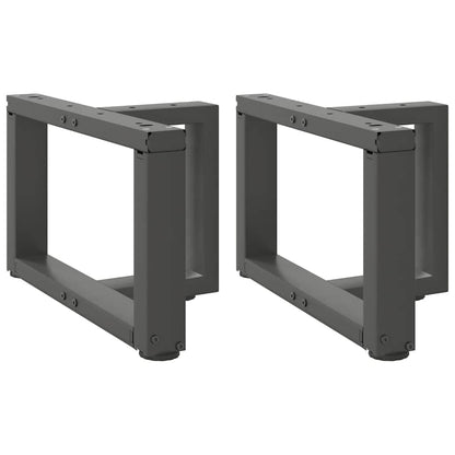 Nohy Konferenčního Stolku Ve Tvaru T 2 Ks 28X25X(42-43)Cm Ocel Antracitová