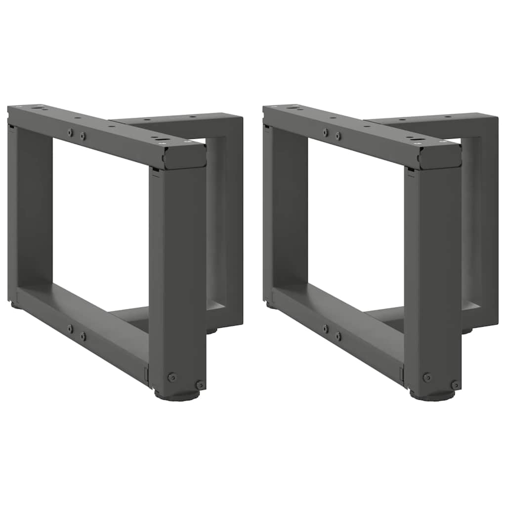 Nohy Konferenčního Stolku Ve Tvaru T 2 Ks 28X25X(42-43)Cm Ocel Antracitová