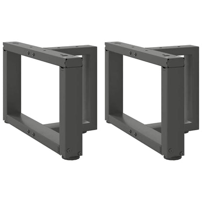 Nohy Konferenčního Stolku Ve Tvaru T 2 Ks 28X25X(42-43)Cm Ocel Antracitová