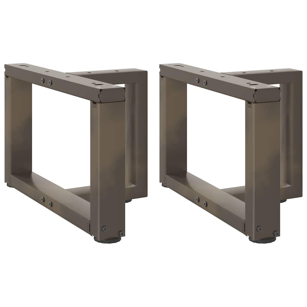 Nohy Konferenčního Stolku Ve Tvaru T, 2 Ks, Černé, , Ocel Přírodní