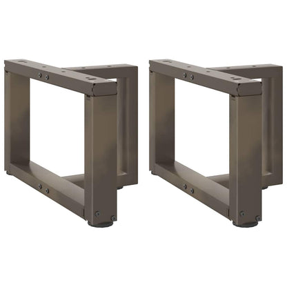 Nohy Konferenčního Stolku Ve Tvaru T, 2 Ks, Černé, , Ocel Přírodní