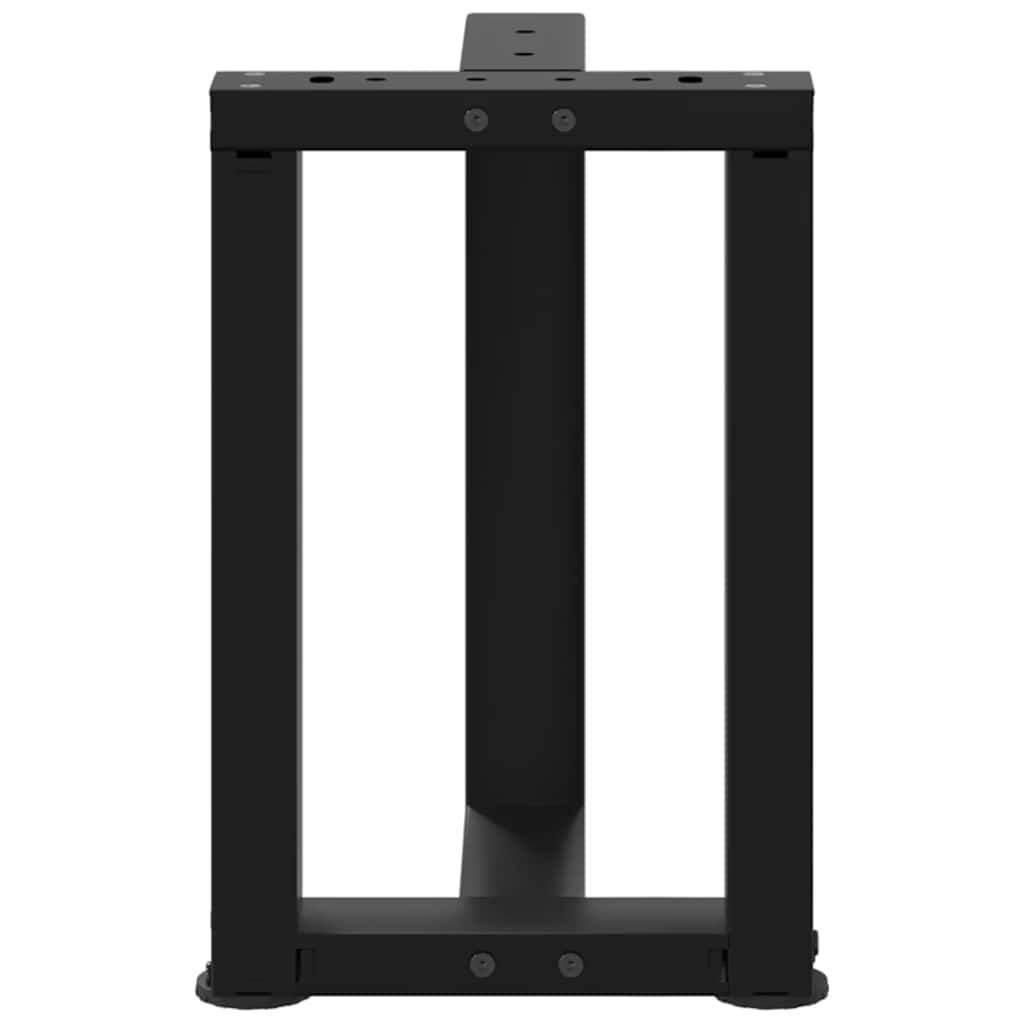 Nohy Konferenčního Stolku Ve Tvaru T 2 Ks Černé 28X25X(42-43)Cm Černá