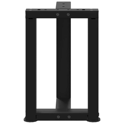 Nohy Konferenčního Stolku Ve Tvaru T 2 Ks Černé 28X25X(42-43)Cm Černá