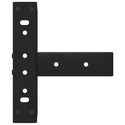 Nohy Konferenčního Stolku Ve Tvaru T 2 Ks Černé 28X25X(42-43)Cm Černá