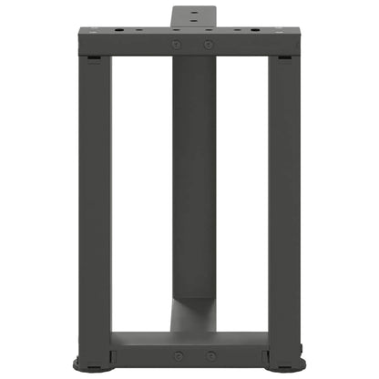 Nohy Konferenčního Stolku Ve Tvaru T 2 Ks 28X25X(42-43)Cm Ocel Antracitová