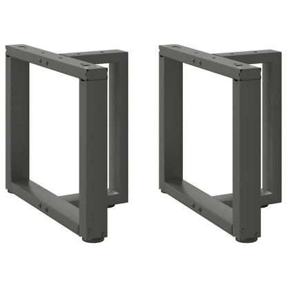 Nohy Konferenčního Stolku Ve Tvaru T 2 Ks 28X25X(42-43)Cm Ocel Antracitová