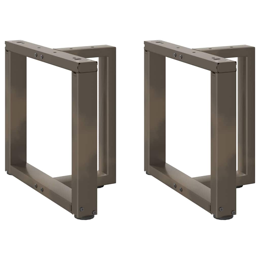 Nohy Konferenčního Stolku Ve Tvaru T, 2 Ks, Černé, 50 X 25 X (42-43) Cm, Ocel