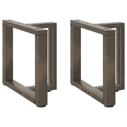 Nohy Konferenčního Stolku Ve Tvaru T, 2 Ks, Černé, 50 X 25 X (42-43) Cm, Ocel