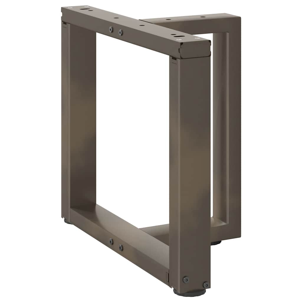 Nohy Konferenčního Stolku Ve Tvaru T, 2 Ks, Černé, 50 X 25 X (42-43) Cm, Ocel