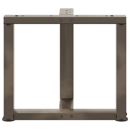 Nohy Konferenčního Stolku Ve Tvaru T, 2 Ks, Černé, 50 X 25 X (42-43) Cm, Ocel