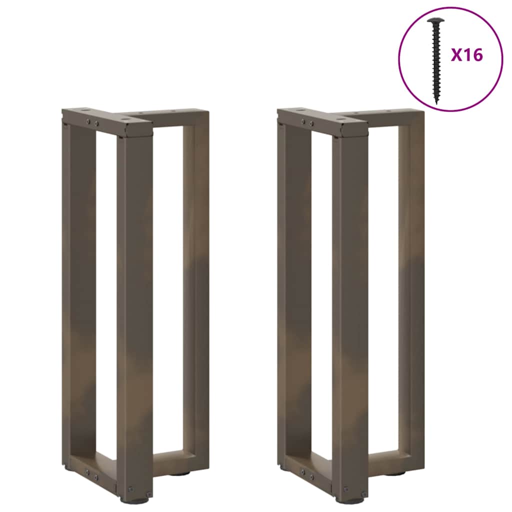 Nohy Konzolového Stolku Ve Tvaru T, 2 Ks, Černé, 25 X 28 X (72-73) Cm, Ocel