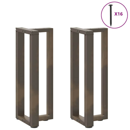 Nohy Konzolového Stolku Ve Tvaru T, 2 Ks, Černé, 25 X 28 X (72-73) Cm, Ocel