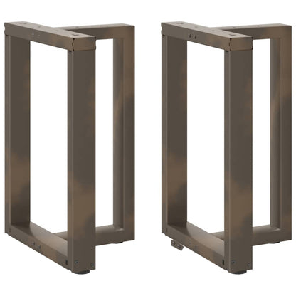 Nohy Konferenčního Stolku Ve Tvaru T, 2 Ks, Černé, , Ocel Přírodní