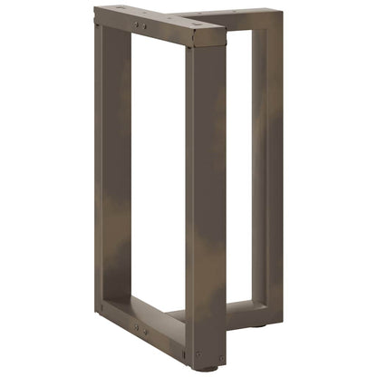 Nohy K Jídelnímu Stolu Ve Tvaru T, 2 Ks, Černé, 60 X 35 X (72-73) Cm, Ocel