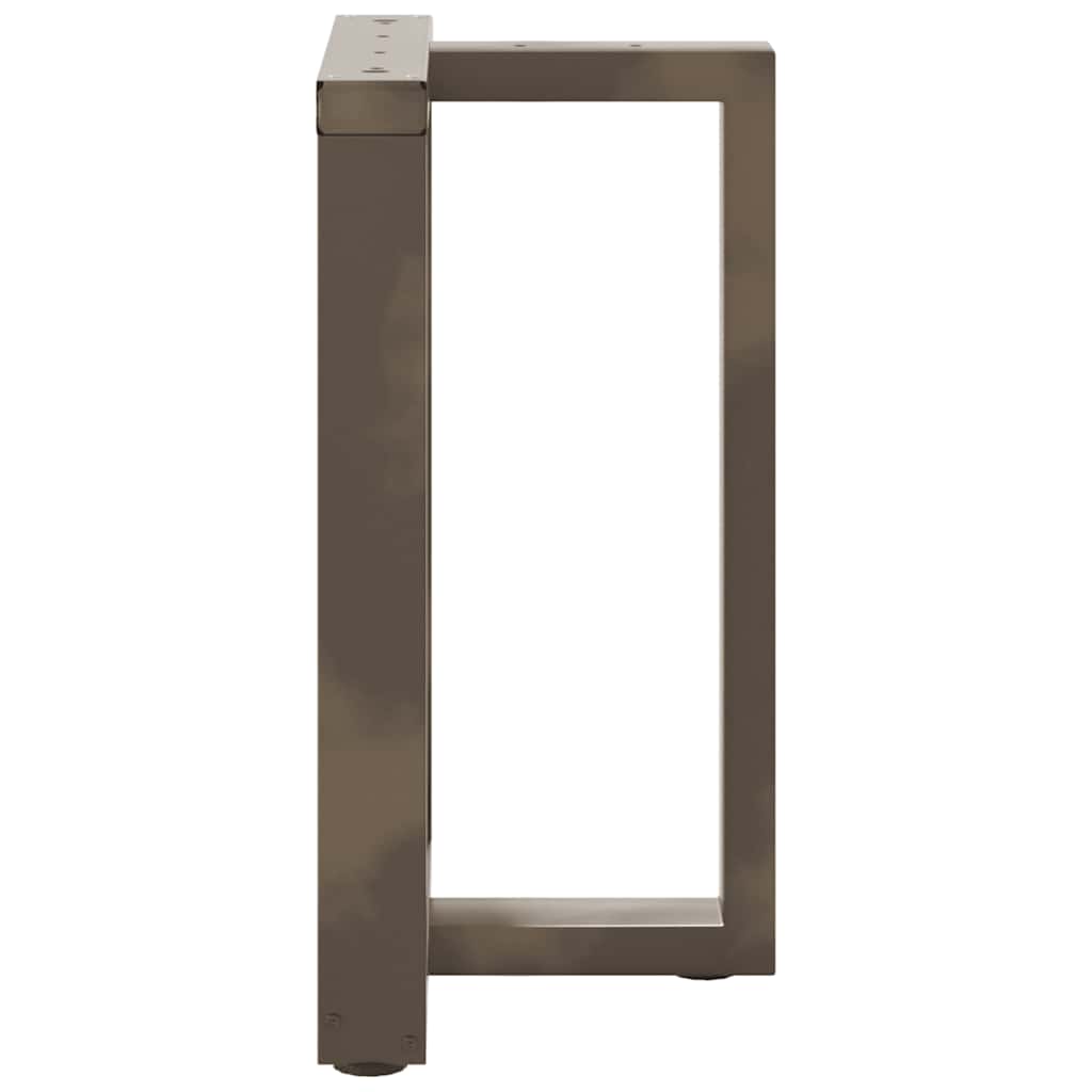Nohy K Jídelnímu Stolu Ve Tvaru T, 2 Ks, Černé, 60 X 35 X (72-73) Cm, Ocel
