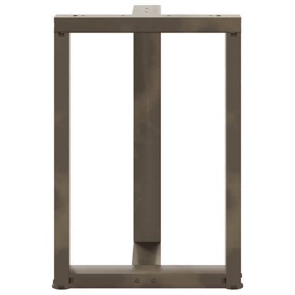 Nohy K Jídelnímu Stolu Ve Tvaru T, 2 Ks, Černé, 60 X 35 X (72-73) Cm, Ocel