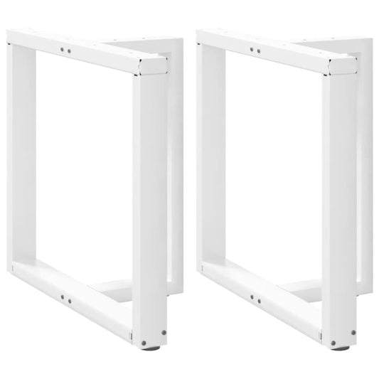 Nohy K Jídelnímu Stolu Ve Tvaru T, 2 Ks, Bílé, 70 X 35 X (72-73) Cm, Ocel