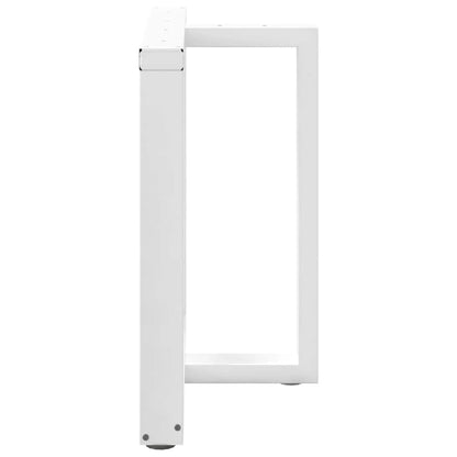 Nohy K Jídelnímu Stolu Ve Tvaru T, 2 Ks, Bílé, 70 X 35 X (72-73) Cm, Ocel