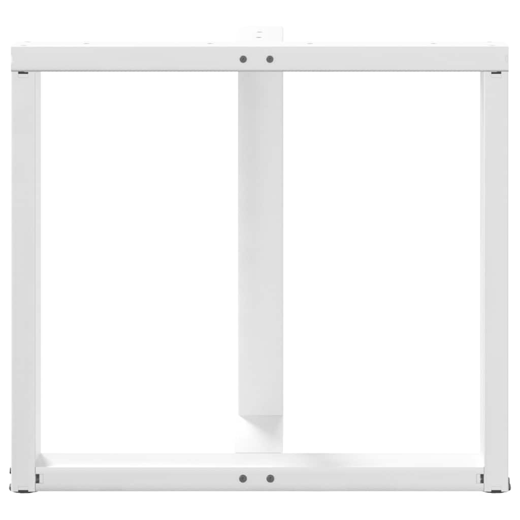 Nohy K Jídelnímu Stolu Ve Tvaru T, 2 Ks, Bílé, 70 X 35 X (72-73) Cm, Ocel
