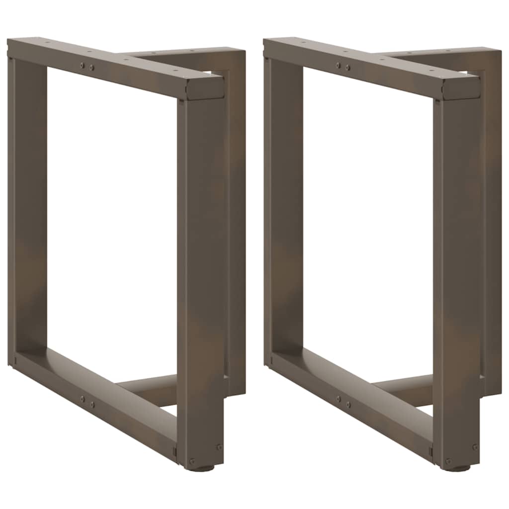 Nohy Konferenčního Stolku Ve Tvaru T, 2 Ks, Černé, , Ocel Přírodní