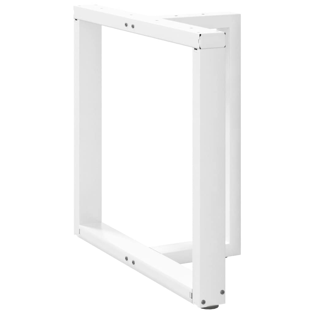 Nohy K Jídelnímu Stolu Ve Tvaru T, 2 Ks, Bílé, 80 X 35 X (72-73) Cm, Ocel