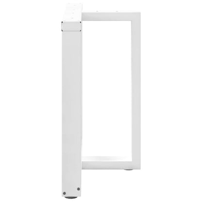 Nohy K Jídelnímu Stolu Ve Tvaru T, 2 Ks, Bílé, 80 X 35 X (72-73) Cm, Ocel