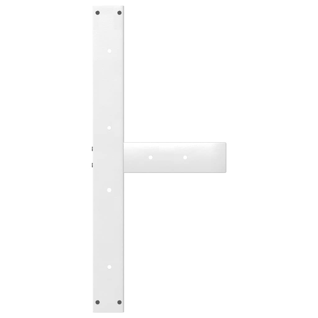 Nohy K Jídelnímu Stolu Ve Tvaru T, 2 Ks, Bílé, 80 X 35 X (72-73) Cm, Ocel
