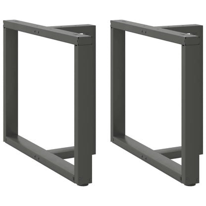 Nohy Konferenčního Stolku Ve Tvaru T 2 Ks 28X25X(42-43)Cm Ocel Antracitová