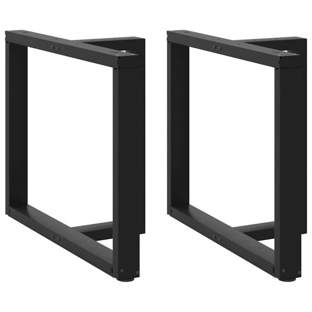 Nohy Konferenčního Stolku Ve Tvaru T 2 Ks Černé 28X25X(42-43)Cm Černá