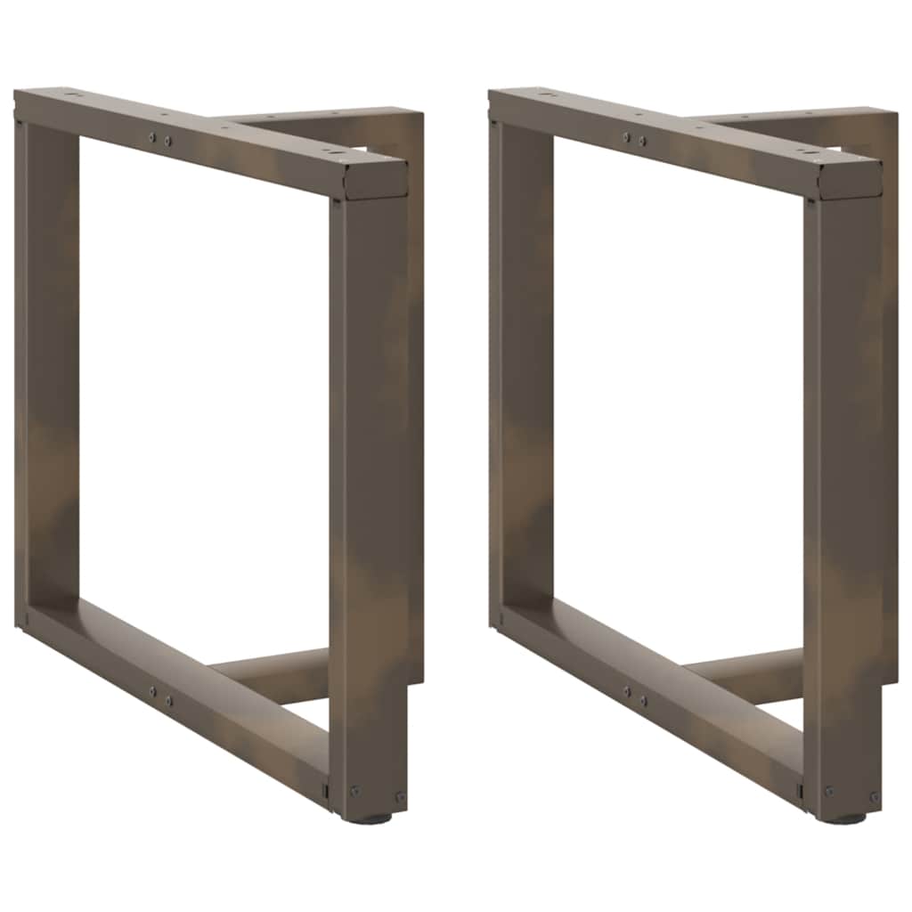 Nohy Konferenčního Stolku Ve Tvaru T, 2 Ks, Černé, , Ocel Přírodní