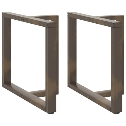 Nohy Konferenčního Stolku Ve Tvaru T, 2 Ks, Černé, , Ocel Přírodní