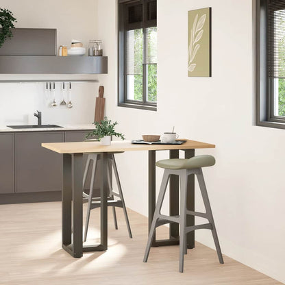 Nohy Konferenčního Stolku Ve Tvaru T, 2 Ks, Černé, , Ocel Přírodní