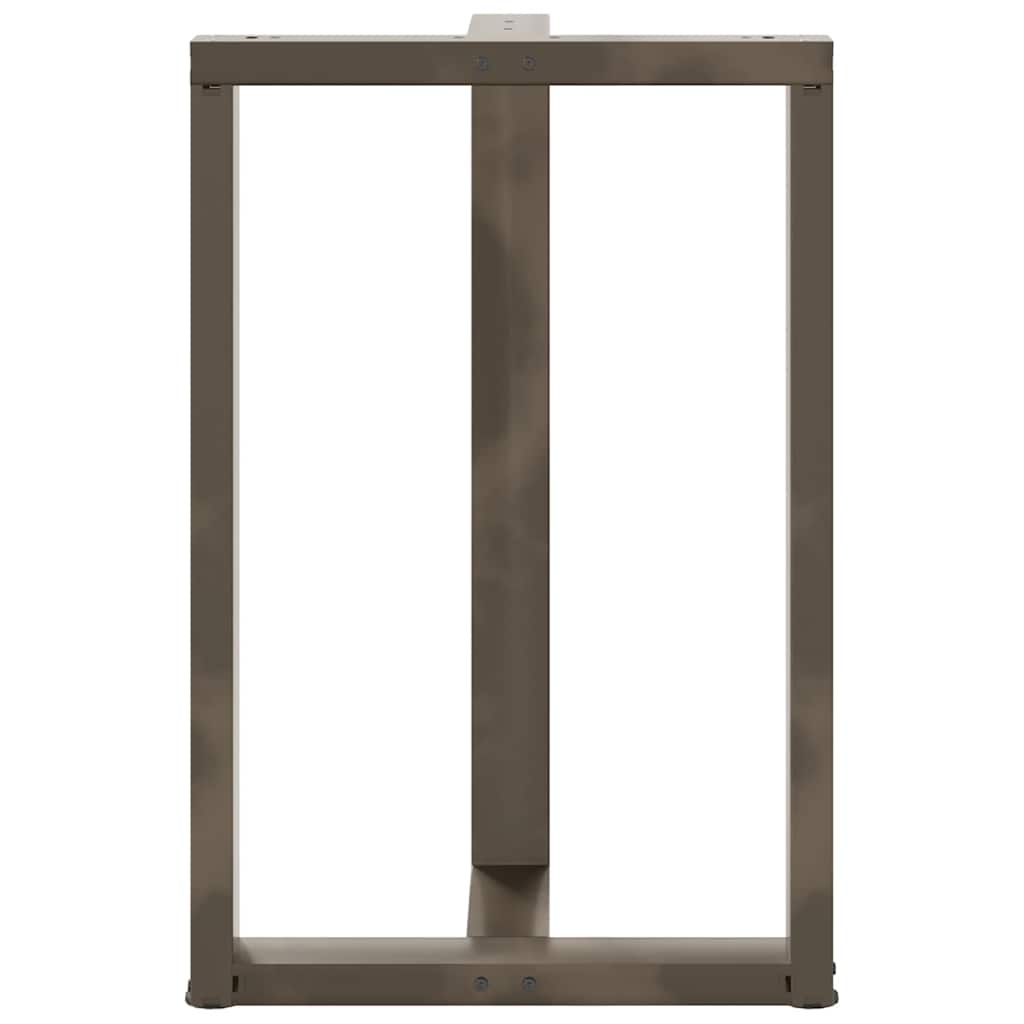 Nohy Barového Stolu Ve Tvaru T, 2 Ks, Černé, 60 X 35 X (90-91) Cm, Ocel