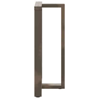Nohy Barového Stolu Ve Tvaru T, 2 Ks, Černé, 60 X 35 X (100-101) Cm, Ocel