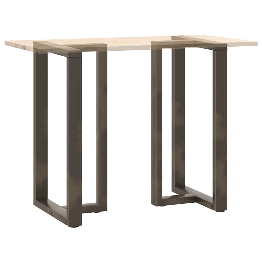 Nohy Barového Stolu Ve Tvaru T, 2 Ks, Černé, 60 X 35 X (100-101) Cm, Ocel