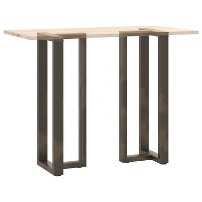 Nohy Barového Stolu Ve Tvaru T, 2 Ks, Černé, 40 X 35 X (110-111) Cm, Ocel