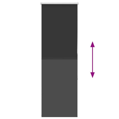 Roleta Zatemňovací Šířka Látky 55,7 Cm Polyester Černá