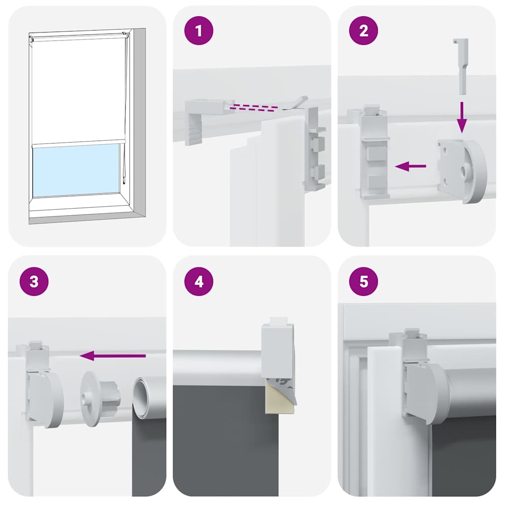 Roleta Zatemňovací 150X Šířka Látky 146,6 Cm Polyester Černá