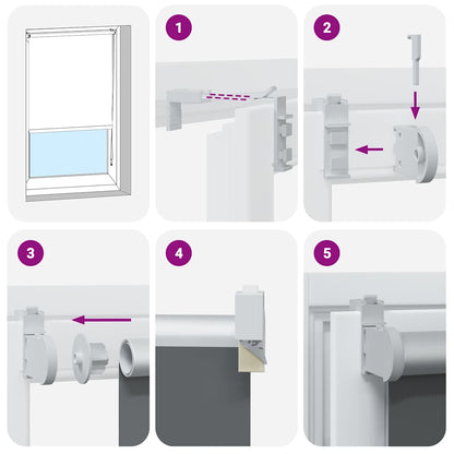 Roleta Zatemňovací 150X Šířka Látky 146,6 Cm Polyester Černá