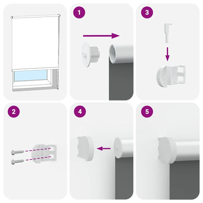 Roleta Zatemňovací Šířka Látky 156,6 Cm Polyester Černá