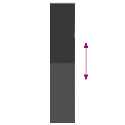 Roleta Zatemňovací Šířka Látky 55,7 Cm Polyester Černá