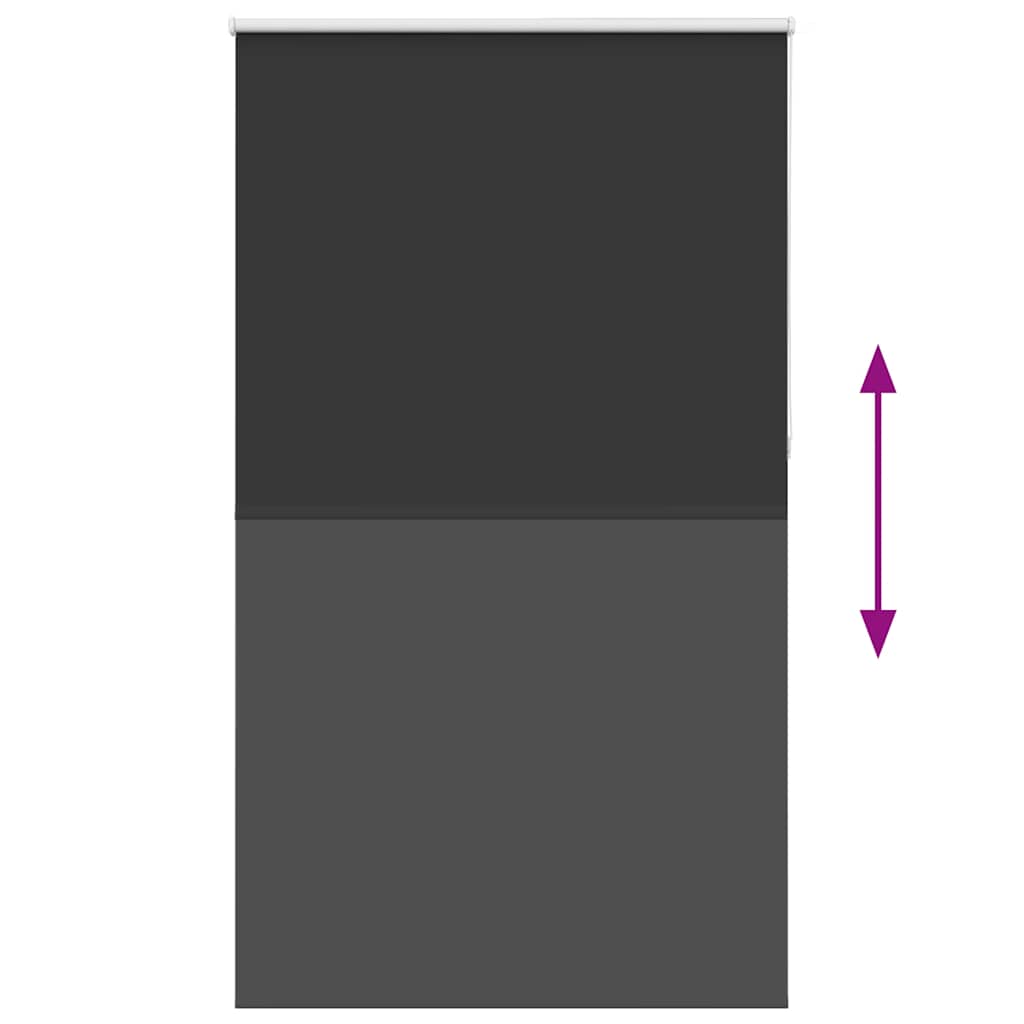 Roleta Zatemňovací Šířka Látky 121,6 Cm Polyester Černá