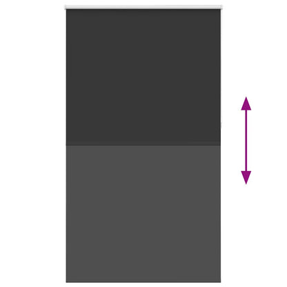 Roleta Zatemňovací Šířka Látky 121,6 Cm Polyester Černá