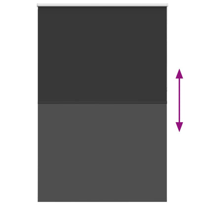 Roleta Zatemňovací Šířka Látky 161,6 Cm Polyester Černá