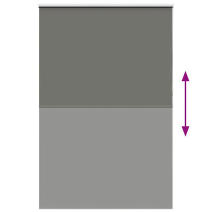 Roleta Zatemňovací Šířka Látky 146,6 Cm Polyester Šedá