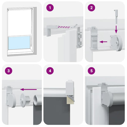 Roleta Zatemňovací 140X Šířka Látky 136,6 Cm Polyester Listová Zeleň