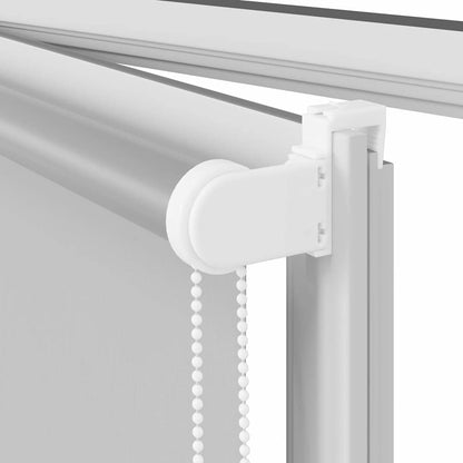 Roleta Zatemňovací 130X Šířka Látky 126,6 Cm Polyester Světle Šedá