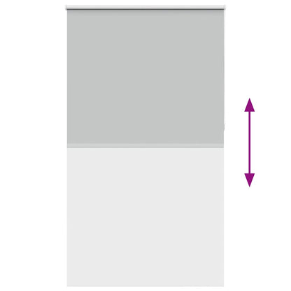 Roleta Zatemňovací 130X Šířka Látky 126,6 Cm Polyester Světle Šedá