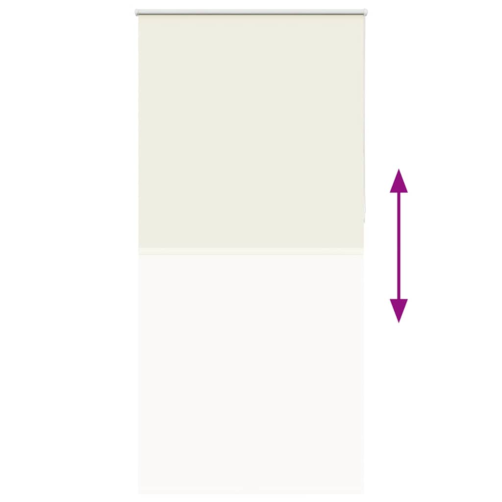 Roleta Zatemňovací Našedlá Šířka Látky 110,7 Cm Polyester Tlumeně Bílá